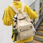 Set: Plain Backpack + Bag Charm