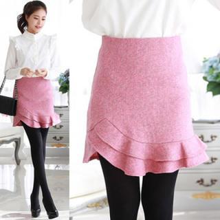 Frill-hem Mini Skirt