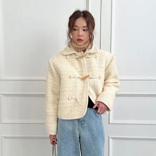 Toggle-button Tweed Jacket