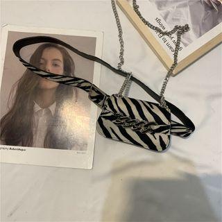 Faux Leather Croc Grain Pouch Belt