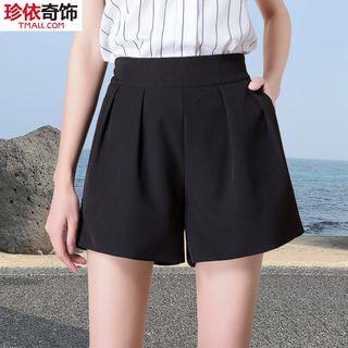 Chiffon High-waist Shorts