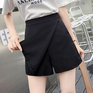 High-waist A-line Skort