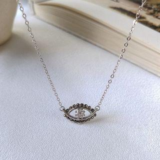 925 Sterling Silver Eye Pendant Necklace