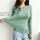 Pastel Color Long-sleeve T-shirt