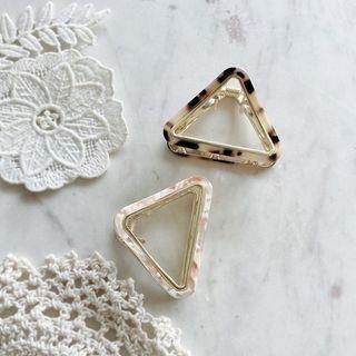 Shell / Leopard Triangle Hair Claw