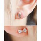 Pyramid / Sandals / Star / Bow / Heart Ear Stud Set (10 Pcs)