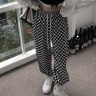 Checkerboard Sweatpants Black & White - One Size