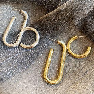 Non-matching Geometric Drop Earring