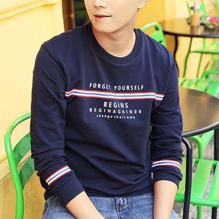 Letter Stripe Sweatshirt