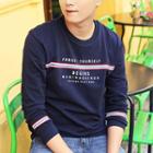 Letter Stripe Sweatshirt