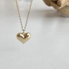 14k Heart Pendant Necklace As Shown In Figure - One