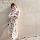 Long-sleeve Print Loose Fit Dress