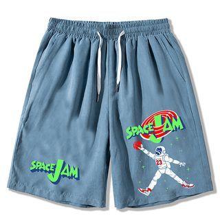 Astronaut Print Sweat Shorts