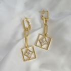 Alloy Shell Dangle Earring 1 Pair - S925 Silver Needle - One Size