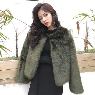 Furry Jacket / Midi Dress