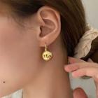 Polished Bead Alloy Dangle Earring 1 Pair - Eh0932 - Earrings - Gold - One Size