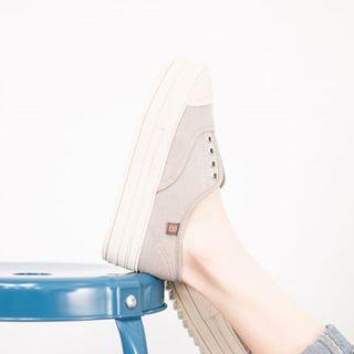 Cotton Platform Sneakers