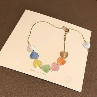 Alloy Stone Heart Bracelet
