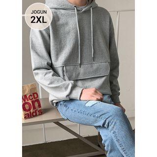 Flap Kangaroo-pocket Hoodie