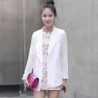 Open-front Chiffon Blazer
