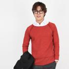 Round-neck Rib-knit Top