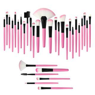 Set Of 32: Makeup Brush Pink - One Size