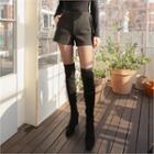 High-waist Fleece Shorts