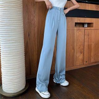 Satin Straight Leg Pants