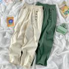 Asymmetrical Linen Harem Pants