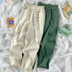 Asymmetrical Linen Harem Pants