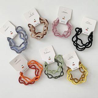 Set Of 4: Wavy Hair Tie