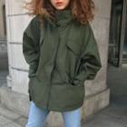 Technical Zip Jacket Army Green - One Size