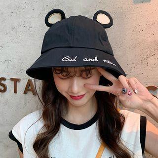 Mouse Ear Embroidered Bucket Hat