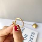 Sterling Silver Open Hoop Earring E307 - 1 Pair - Gold - One Size