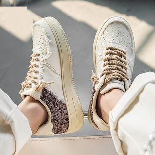 Paisley Panel Canvas Sneakers