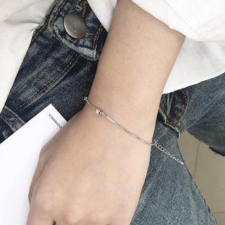 Metal Cube & Bead Bracelet
