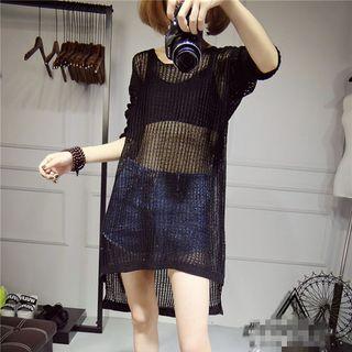 Sheer Long Sweater