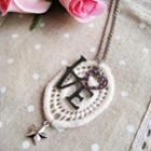 Silver Love Lace Necklace