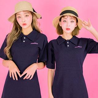 Strawberry Milk A-line Polo Dress