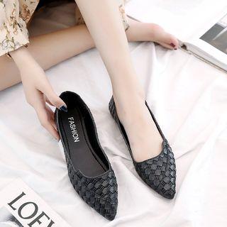Textured Pointed Flats