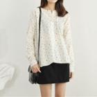 Dotted Blouse White - One Size