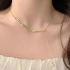 Wheat Alloy Choker Necklace - Gold - One Size
