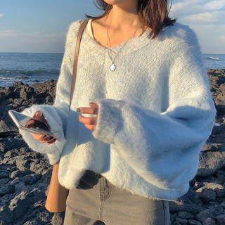 Plain Sweater Sky Blue - One Size