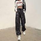 High-waist Tie-dye Print Sweatpants