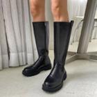 Lug-sole Chelsea Tall Boots