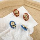 Rose Disc Earring