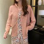 Floral Strappy Midi A-line Dress / Plain Shirt