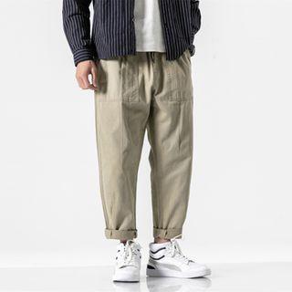 Pocket Detail Straight Fit Pants