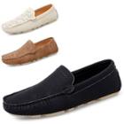 Genuine-leather Cutout Casual Shoes