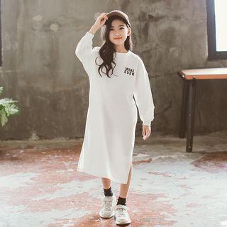 Family Matching Long-sleeve Letter Sweatshirt Dress